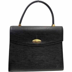 Louis Vuitton Black Handbag Malesherbes